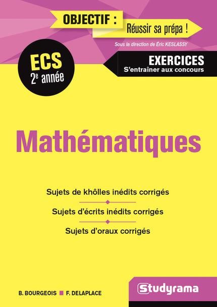 Emprunter Mathématiques ECS 2e année livre