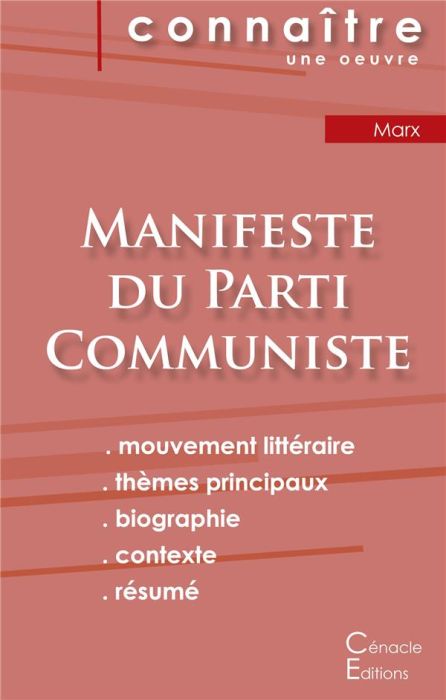 Emprunter Fiche de lecture Manifeste du Parti Communiste de Karl Marx (analyse philosophique de référence et r livre