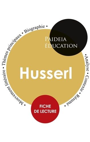 Emprunter Edmund Husserl : étude détaillée et analyse de sa pensée. Fiche de lecture livre