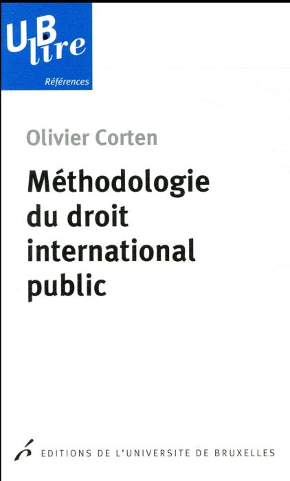Emprunter Méthodologie du droit international public livre
