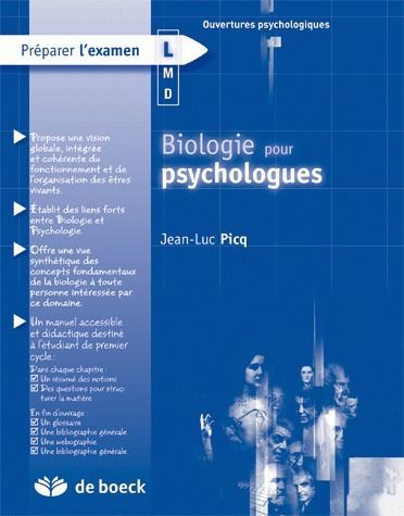 Emprunter Biologie pour psychologues livre