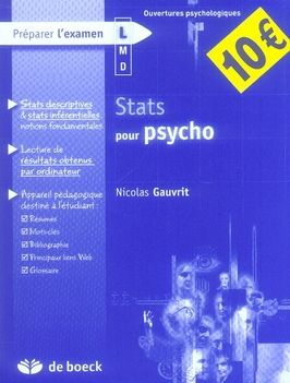 Emprunter Stats pour psycho livre