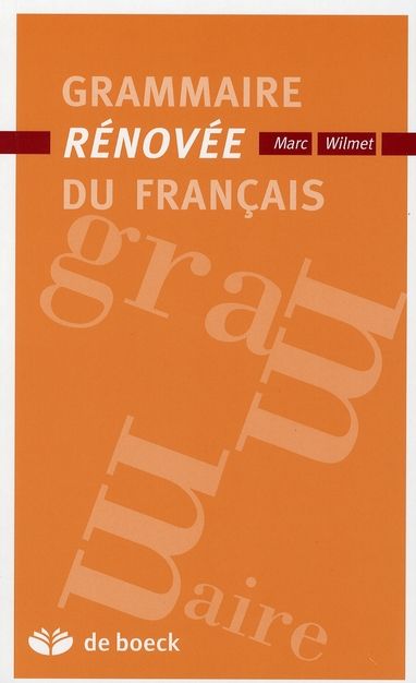 Emprunter Grammaire rénovée du français livre