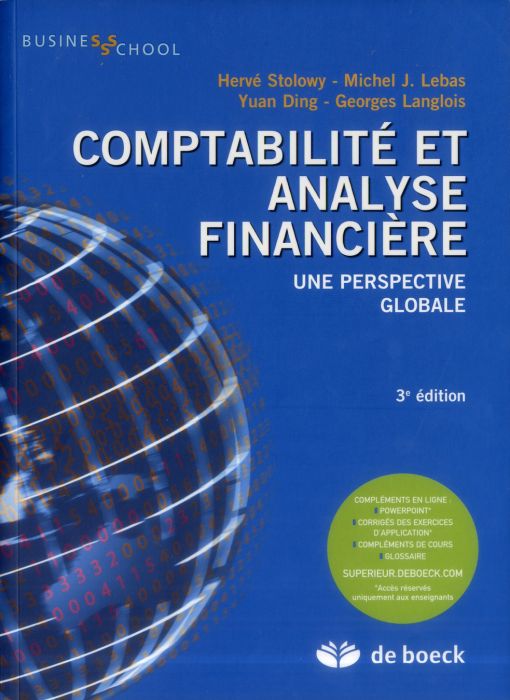 Emprunter Comptabilité et analyse financière. Une perspective globale, 3e édition livre