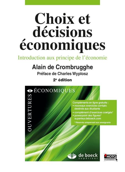 Emprunter Introduction aux principes de l'économie. Choix et décisions économiques, 2e édition livre