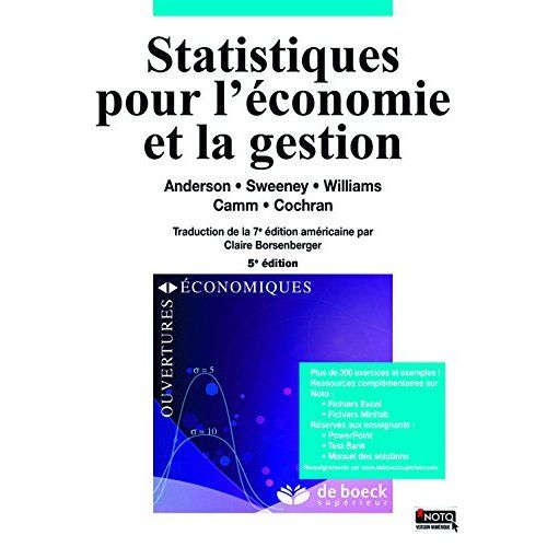 Emprunter Statistiques pour l'économie et la gestion. 5e édition livre