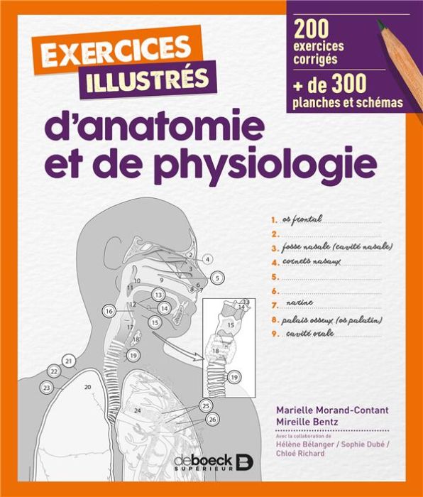 Emprunter Exercices illustrés d'anatomie et de physiologie livre