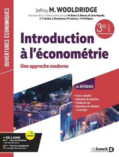 Emprunter Introduction à l'économétrie. Une approche moderne livre