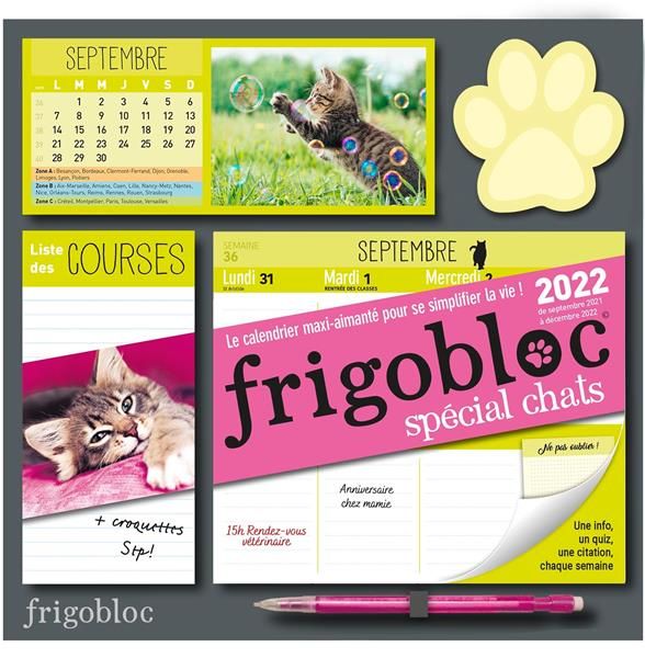 Emprunter Frigobloc spécial chats. Une info, un quiz, une citation chaque semaine. Avec un criterium, Edition livre