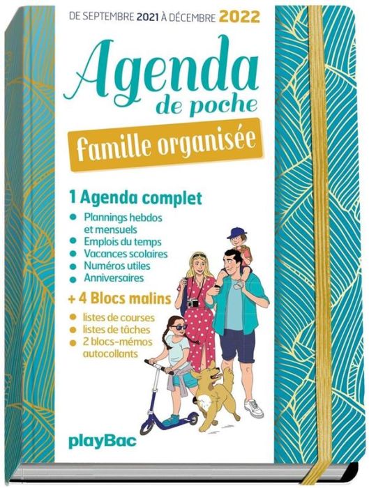 Emprunter Agenda de poche famille organisée. De septembre 2021 à décembre 2022, Edition 2021 livre