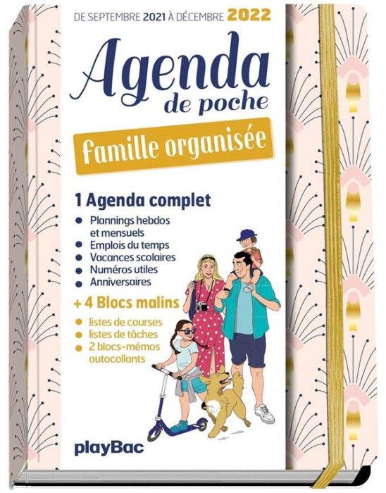 Emprunter Agenda de poche famille organisée. De septembre 2021 à décembre 2022, Edition 2021-2022 livre