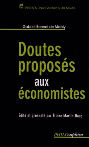Emprunter Doutes proposés aux économistes livre