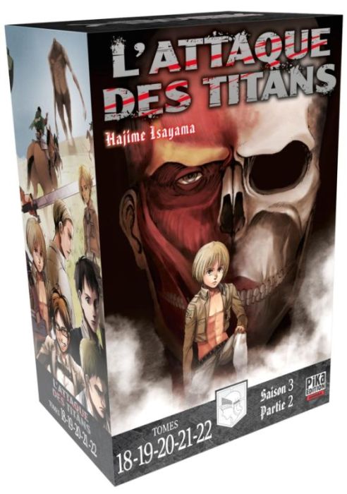 Emprunter L'Attaque des Titans - Coffret Tomes 18 à 22. Coffret 5 tomes livre