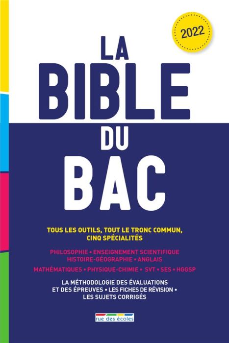 Emprunter La Bible du bac. Edition 2022 livre