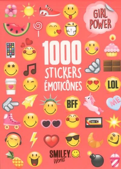 Emprunter 1000 stickers emoticones Girl power livre