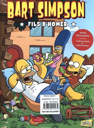 Emprunter Bart Simpson : Pack 2 volumes : Tome 3, Fils d'Homer %3B Tome 10, Un livre diabolique ! livre