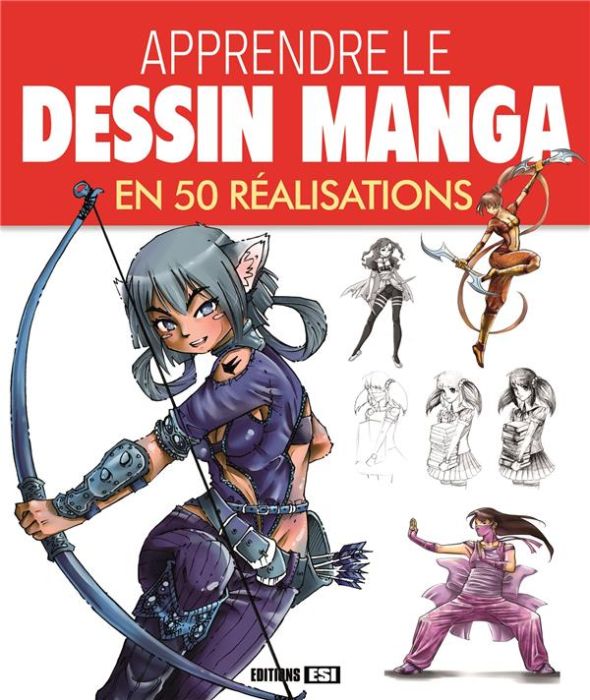 Emprunter Apprendre le dessin manga en 50 réalisations livre