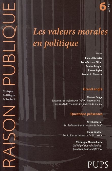 Emprunter Raison Publique N° 6, Avril 2007 : Les valeurs morales en politique livre