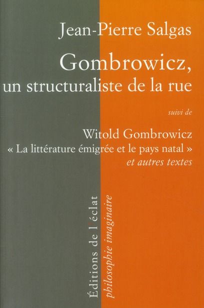 Emprunter GOMBROWICZ, UN STRUCTURALISTE DE LA RUE livre