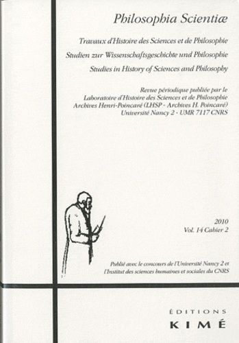 Emprunter Philosophia Scientiae Volume 14 N° 2/2010 livre