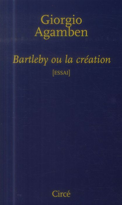 Emprunter Bartleby ou la création livre