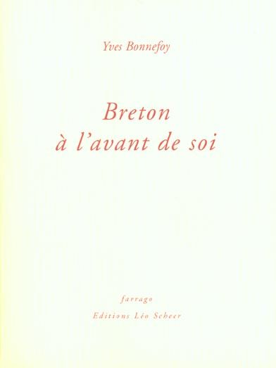 Emprunter Breton à l'avant de soi livre