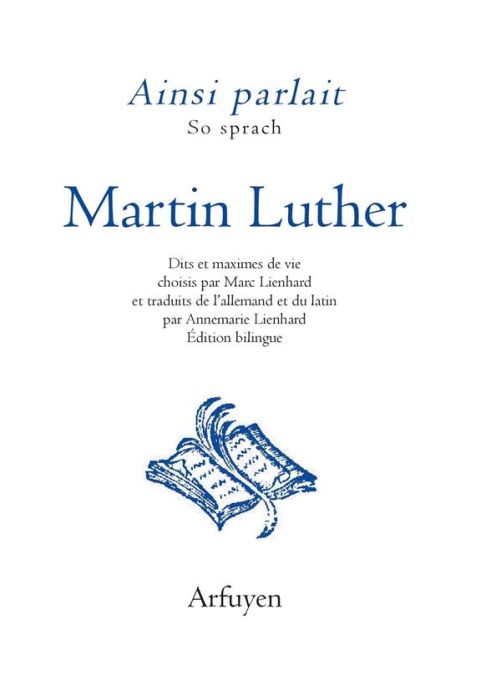 Emprunter Ainsi parlait Martin Luther. Edition bilingue français-allemand livre