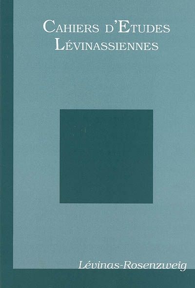 Emprunter Cahiers d'Etudes Lévinassiennes N° 8 : Levinas-Rosenzweig livre