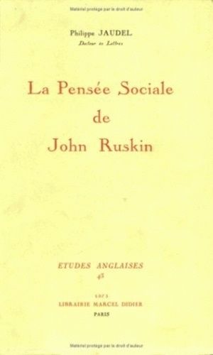 Emprunter La Pensée sociale de John Ruskin livre