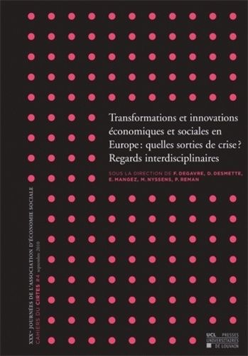 Emprunter Cahiers du CIRTES N° 4, Septembre 2010 : Transformations et innovations économiques et sociales en E livre