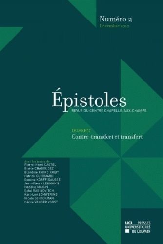 Emprunter Epistoles N° 2, Décembre 2010 : Contre-transfert et transfert livre