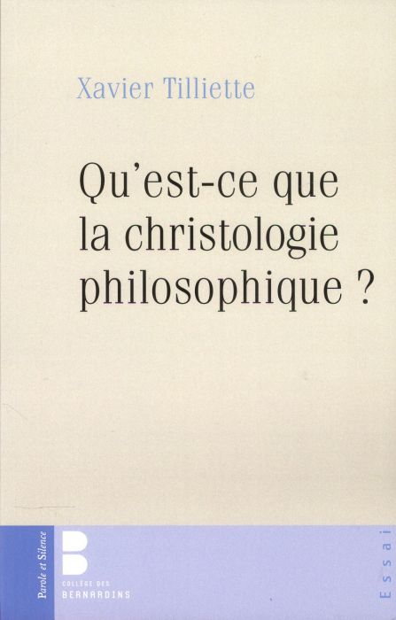 Emprunter Qu'est-ce que la christologie philosophique ? livre