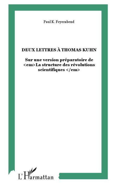 Emprunter Deux lettres à Thomas Kuhn. Sur une version préparatoire de La structure des révolutions scientifiqu livre
