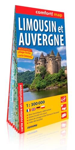 Emprunter Limousin et Auvergne. 1/300 000 livre
