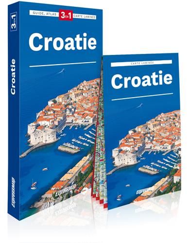 Emprunter Croatie. Guide + Atlas + Carte livre