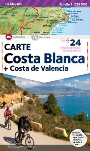 Emprunter Costa Blanca et Costa de Valencia. 1/225000 livre