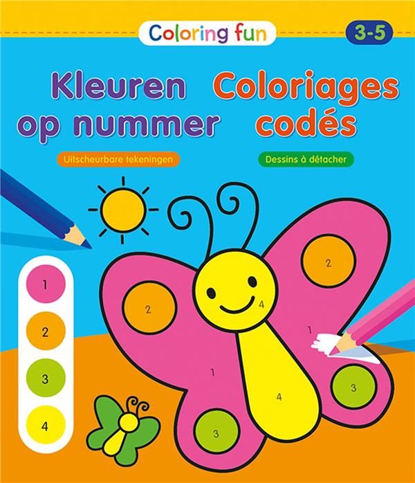 Emprunter Coloriages codés. Dessins à détacher, Edition bilingue français-néerlandais livre