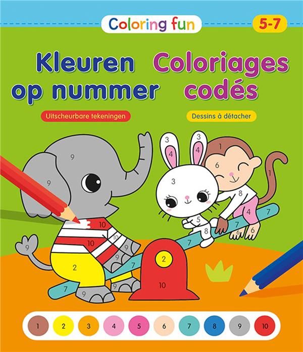 Emprunter Coloriages codés. Edition bilingue français-néerlandais livre