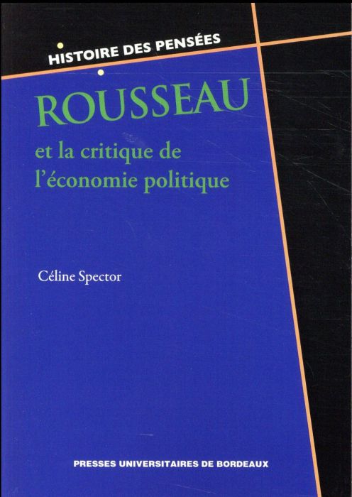 Emprunter Rousseau et la critique de l'économie politique livre