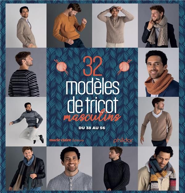 Emprunter 32 modèles de tricot hommes. Puls, bonnets, écharpes, gilets, snoods livre
