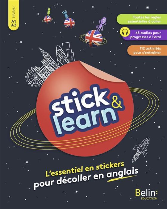 Emprunter Stick & Learn. L'essentiel en stickers pour décoller en anglais livre