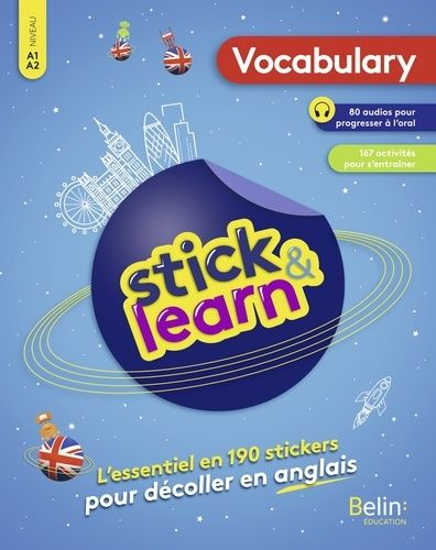 Emprunter Stick & Learn Vocabulary A1-A2. L'essentiel en 190 stickers pour décoller en anglais livre