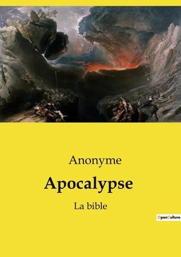 Emprunter Apocalypse. La bible livre