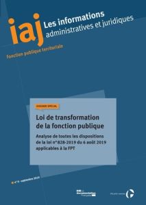 Les informations administratives et juridiques N° 09/2019 - CENTRE INTERDEPARTEM