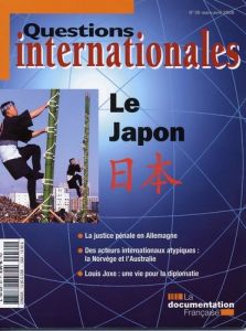 Questions internationales N° 30, Mars-Avril 2008 : Le Japon - Sur Serge - Bouissou Jean-Marie - Calvet Robert -