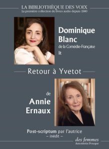 Retour à Yvetot. 1 CD audio MP3 - Ernaux Annie - Blanc Dominique