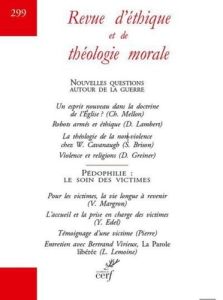 Revue d'éthique et de théologie morale N° 301, avril 2019 : Penser le péché, délirer du péché - Thomasset Alain