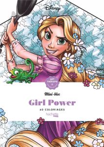 Coloriages anti-stress Disney Girl Power. Mini-bloc, 60 coloriages - Sivignon Capucine