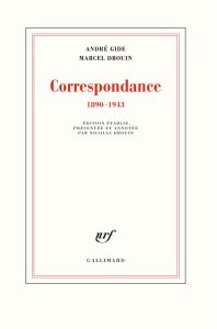 Correspondance (1890-1943) - Gide André - Drouin Marcel - Drouin Nicolas