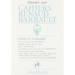 Cahiers Renaud-Barrault/58/Fiction et imaginaire - Collectif d'auteurs